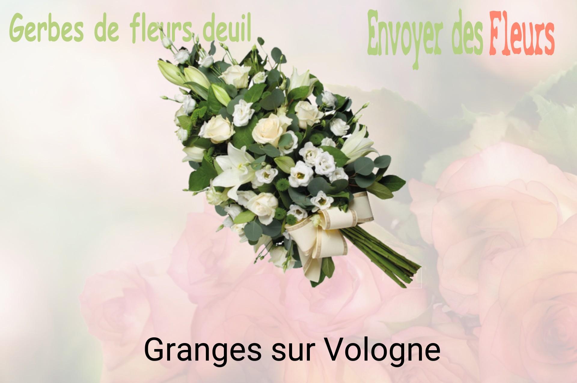 Gerbe de fleurs de deuil livrée à Granges-sur-Vologne